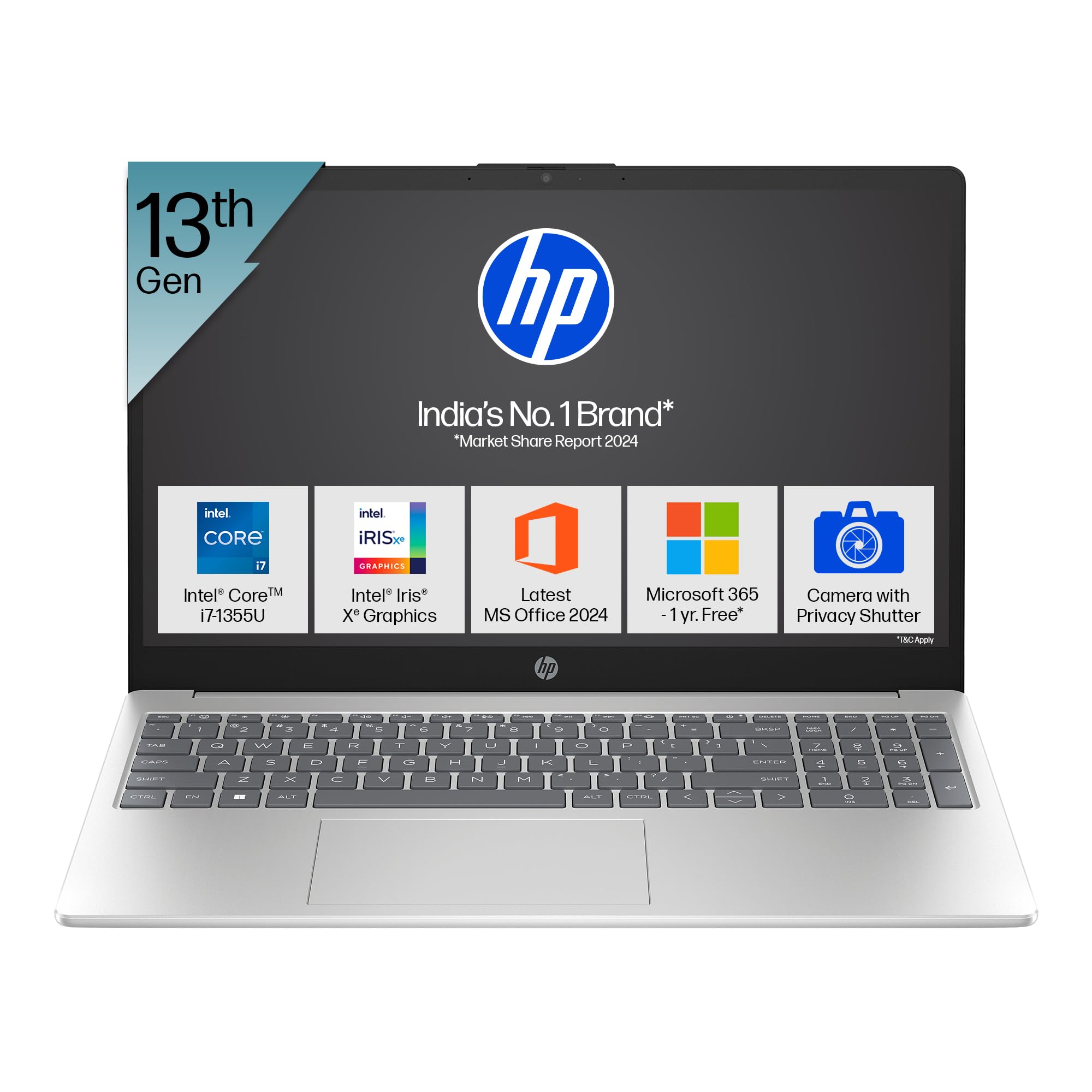 美品＆ハイスペ★CORE-I7★最大3.40GHz★SSD★オフィス★Win11 HP 15 Laptop,13th Gen Intel Core i7-1355U Laptop(16GB DDR4,512GB